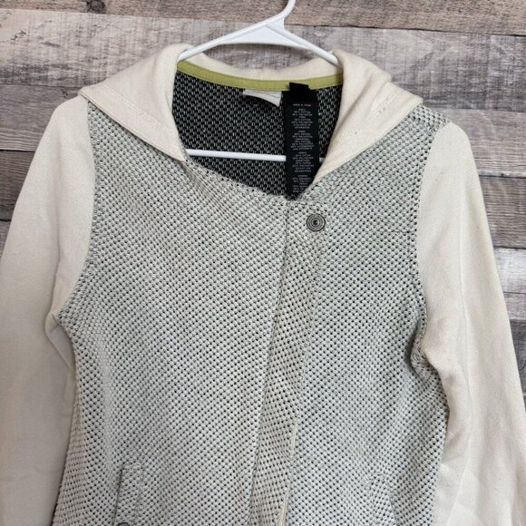 Harley Davidson Girls Ivory Gray Embroidered Asymmetrical Zip Jacket Size L - Picture 3 of 10